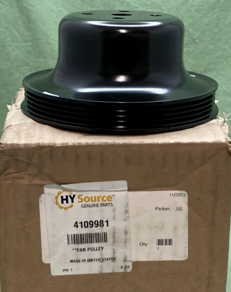 NEW HYSOURCE 4109981 FAN PULLEY HYSTER