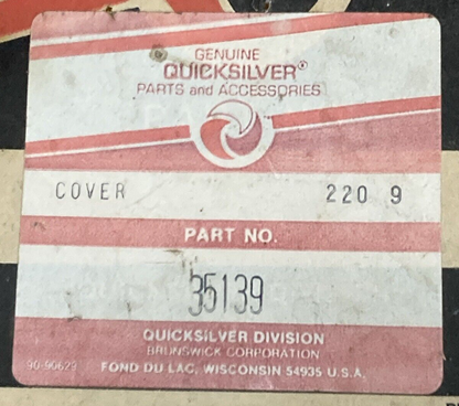 NEW GENUINE MERCURY QUICKSILVER 35139 COVER INNER WATEJCKT MERC 110 GM 153 I  L4