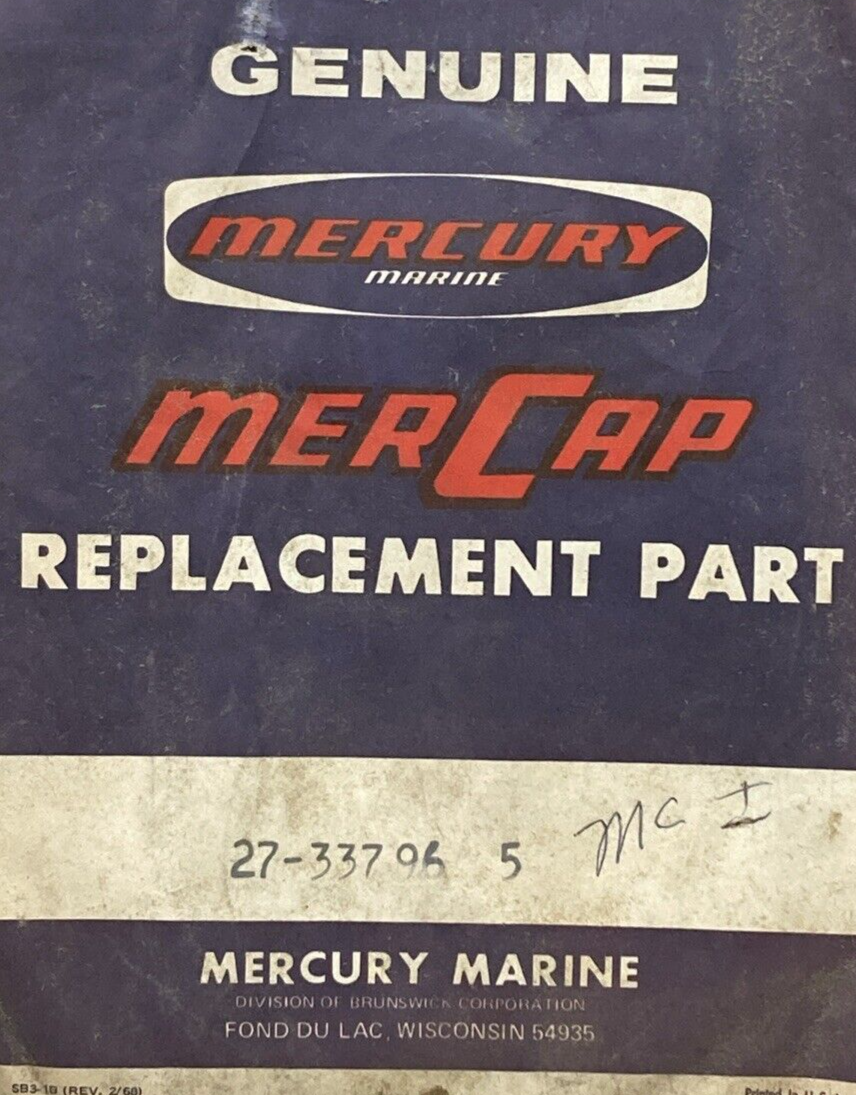 NEW GENUINE MERCURY 27-33796 DRIVE SHAFT HOUSING TO BELL HOUSING GASKET
