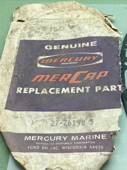 NEW GENUINE MERCURY 27-26198 DRIVE SHAFT HOUSING TO BOTTOM COWL GASKET
