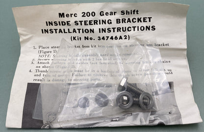 NEW GENUINE MERCURY 34746A2 STEERING BRACKET ASSEMBLY