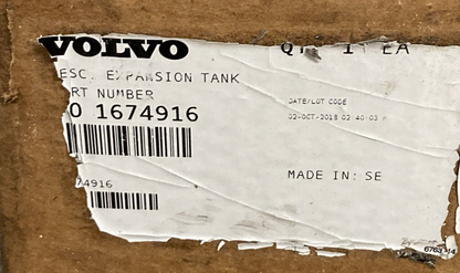 NEW VOLVO 1674916 COOLANT EXPANSTION TANK