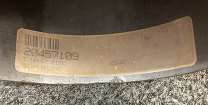 NEW GENUINE VOLVO 20457109 EXHAUST PIPE 22.86 " Long & 5" Diameter