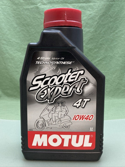 NEW MOTUL 101257 4T MA 10W40 SCOOTER EXPERT TECHNOSYNTHESE MOTOR OIL