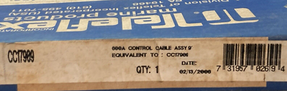 NEW TELEFLEX CC17909 MARINE CONTROL CABLE 9'