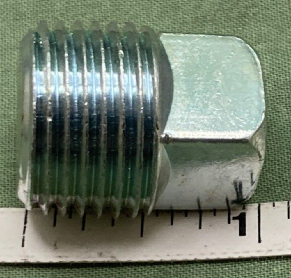 NEW GENUINE BILLCO PLUG 1/2 GALVANIZED SQUARE HEAD
