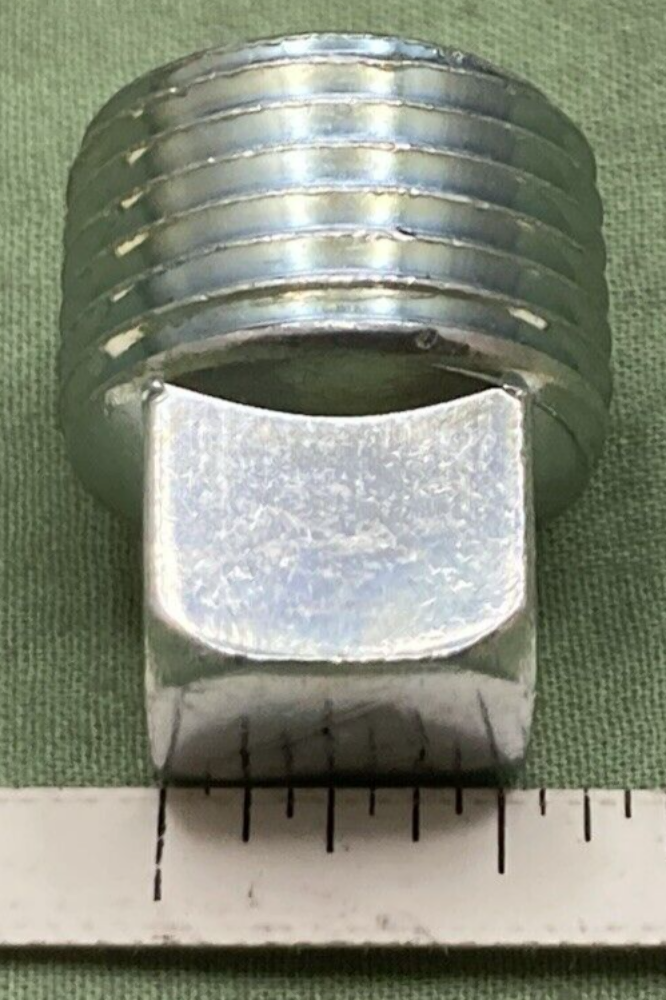 NEW GENUINE BILLCO PLUG 1/2 GALVANIZED SQUARE HEAD