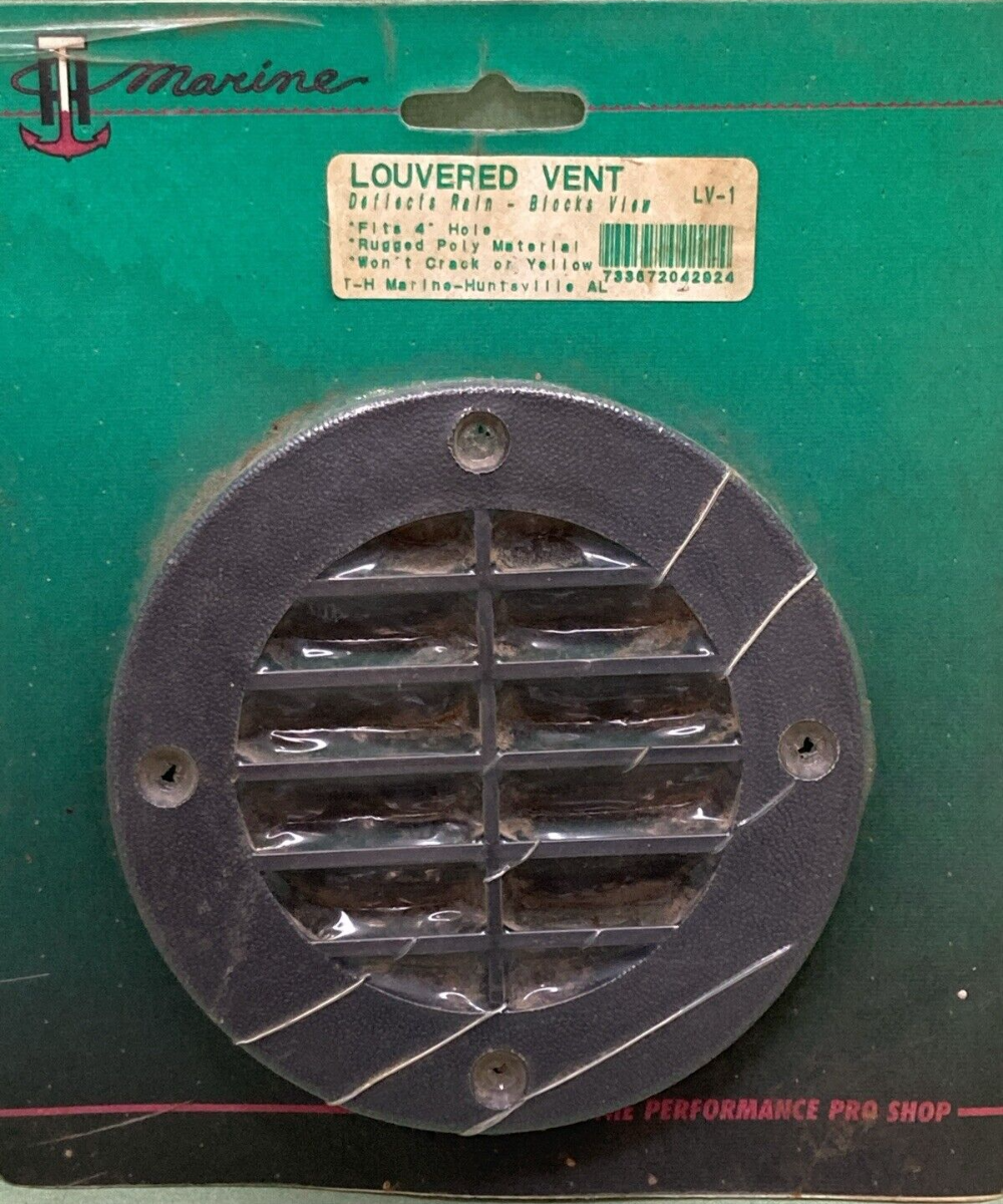 NEW GENUINE T-H MARINE LV-1 LOUVERED VENT 4"
