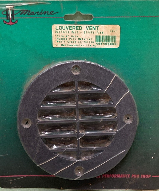 NEW GENUINE T-H MARINE LV-1 LOUVERED VENT 4"