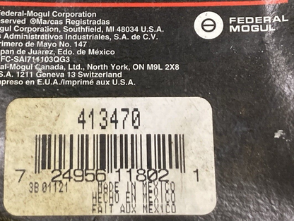 NEW GENUINE FEDERAL MOGUL 413470 OIL SEAL 2.125 X 3.371 X 0.375