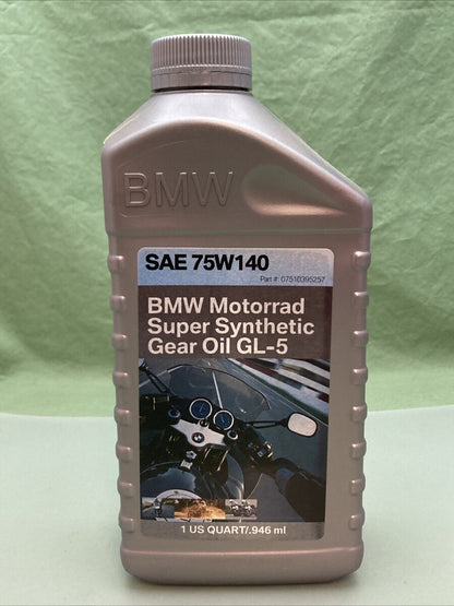 NEW GENUINE BMW 07510395257 MOTORRAD SUPER SYNTHETIC GEAR OIL GL-5 SAE 75W140