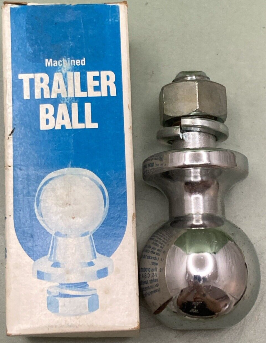 NEW SHELBY TRAILER ACCESSORIES 5010 SHANK TRAILER BALL 3500# 2" X 3/4" X 1.5"