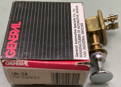 NEW GENERAL AUTOMOTIVE SPECIALTY 39531 SWITCH UM-24 UNIVERAL MARINE PUSH/PULL