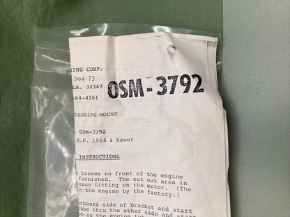 NEW GENUINE T & R MARINE OSM-3792 SAME SIDE DUAL STEERING CABLE KIT