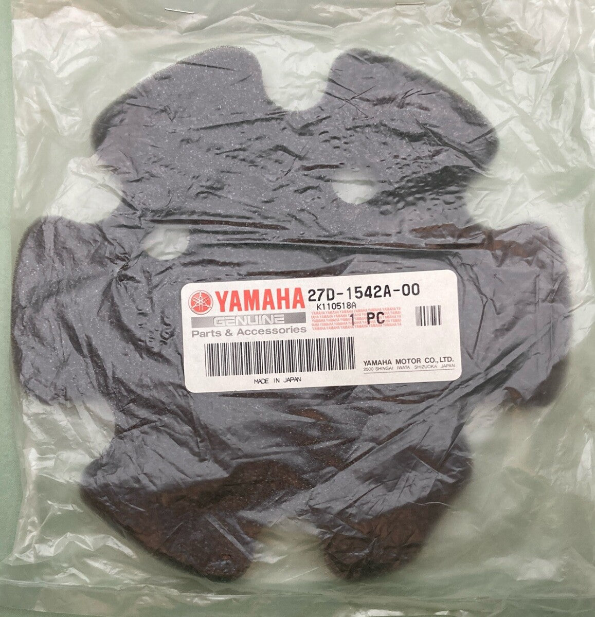 NEW GENUINE YAMAHA 27D-1542A-00 DAMPER, CRANKCASE COVER