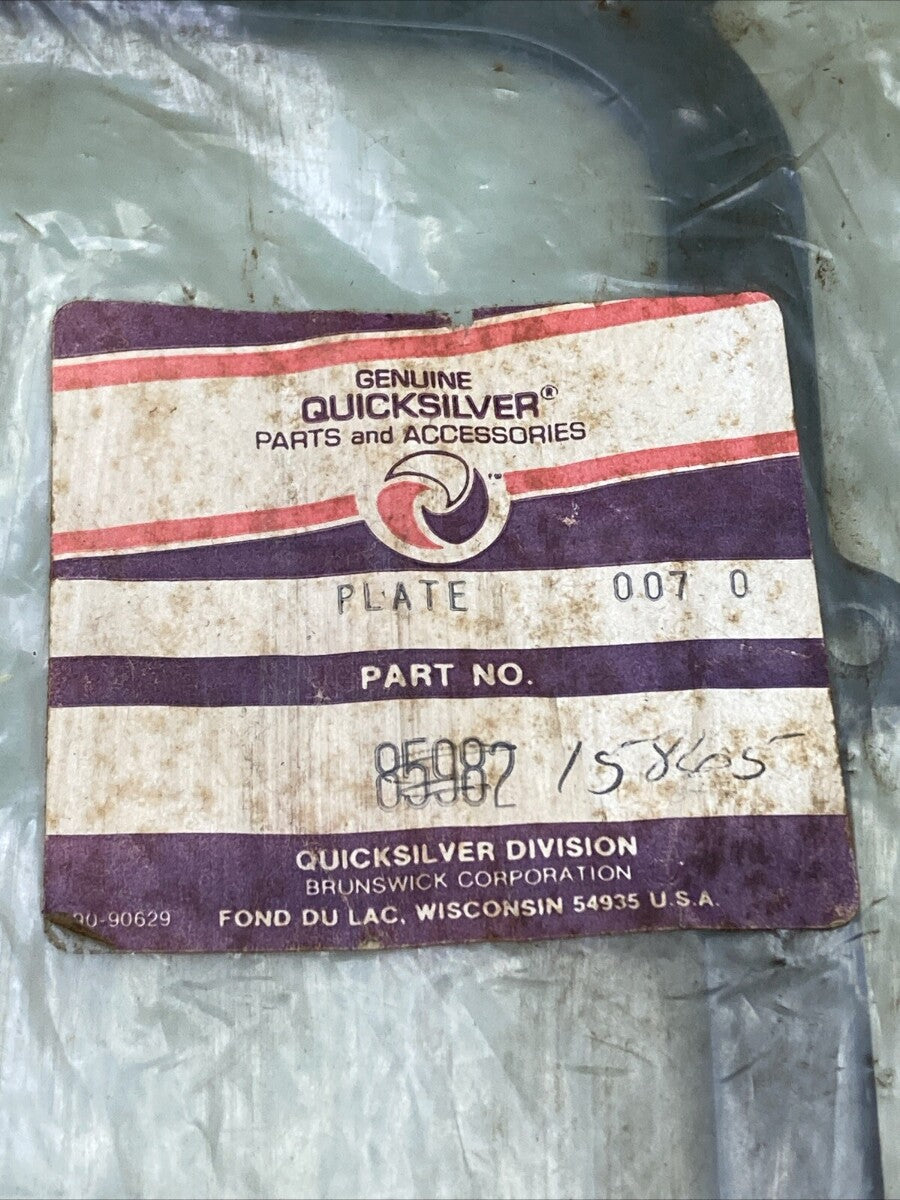 NEW GENUINE MERCURY QUICKSILVER 85982 PLATE