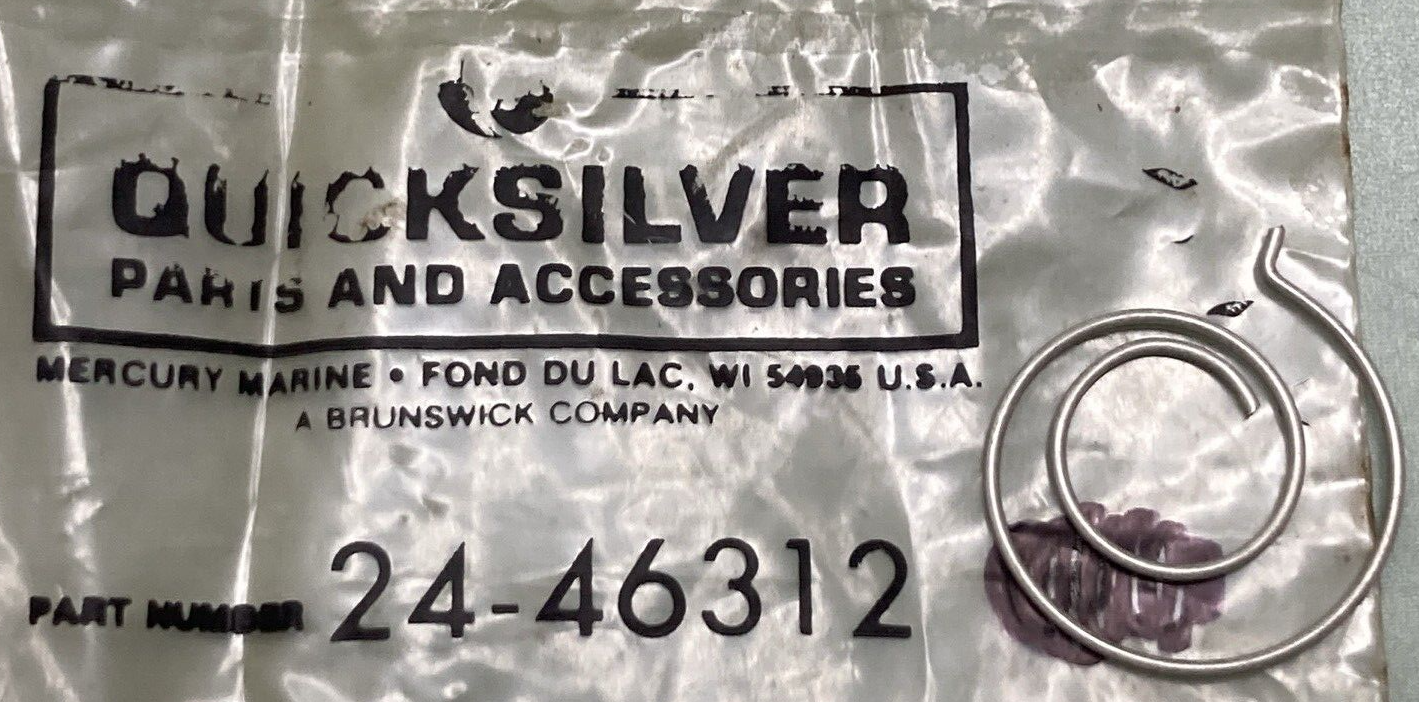 QTY 4 NEW GENUINE MERCURY QUICKSILVER 24-46312 SPRING