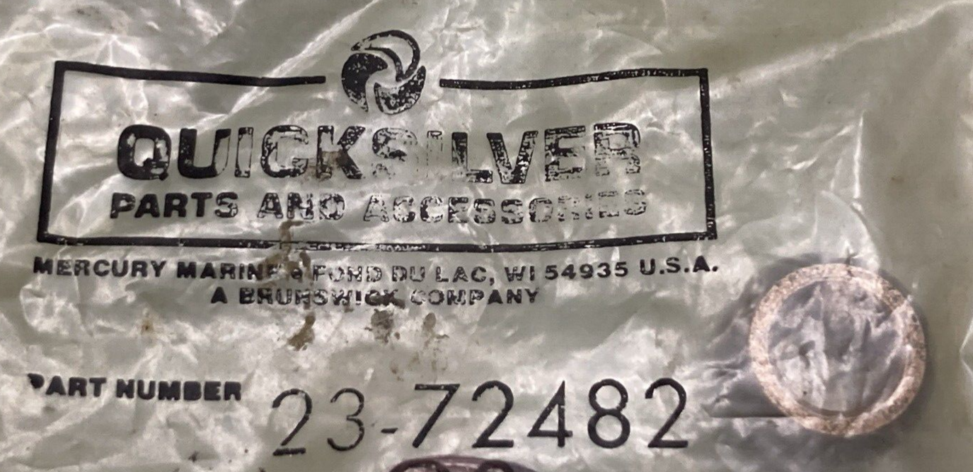 QTY 2 NEW GENUINE MERCURY QUICKSILVER 23-72482 BUSHING RETAINER TROLLING MOTOR