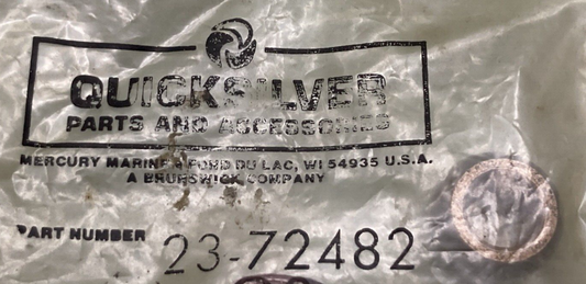 QTY 2 NEW GENUINE MERCURY QUICKSILVER 23-72482 BUSHING RETAINER TROLLING MOTOR