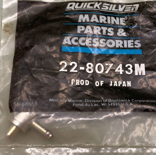 NEW GENUINE MERCURY QUICKSILVER 22-80743M DRAIN FITTING
