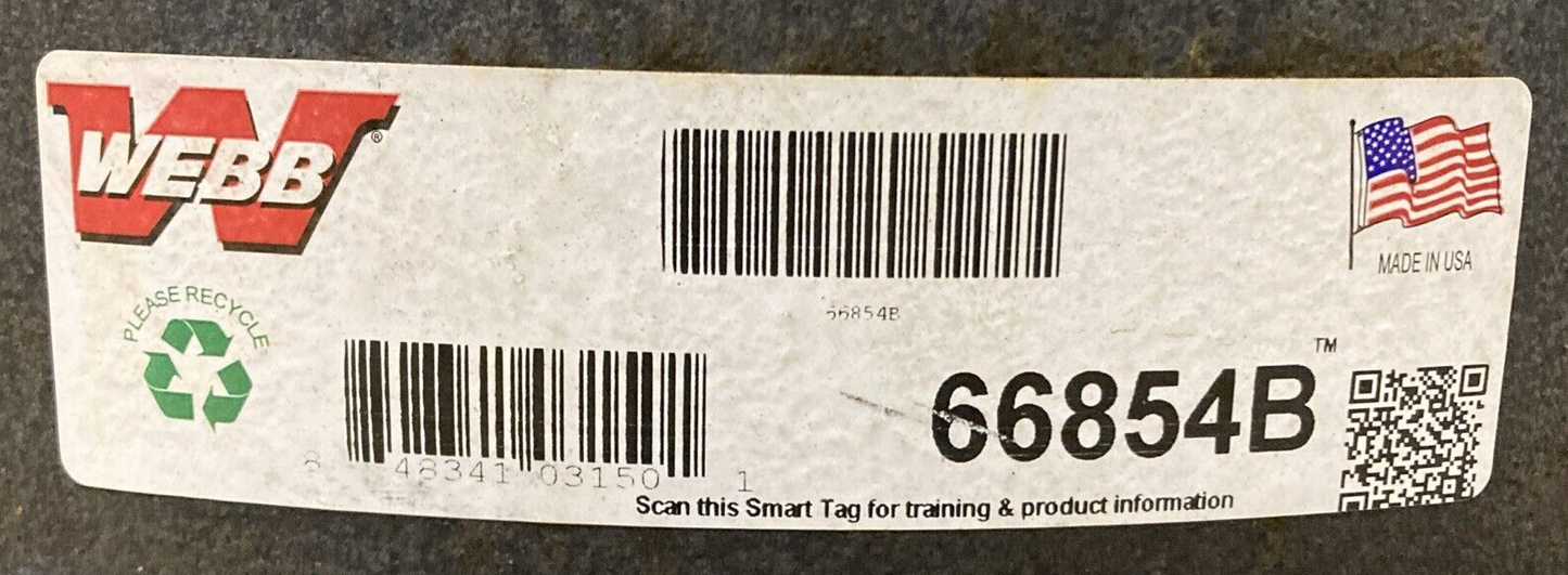 NEW WEBB 66854B 16.5" x 8.62" Outboard Mount Balanced Brake Drum 10 HOLE