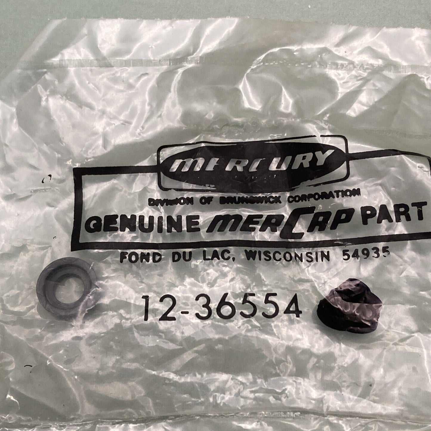 NEW  MERCURY QUICKSILVER 12-36554 WASHER NYLON WATER TUBE HSNG ASM OUTBOARD 4HP