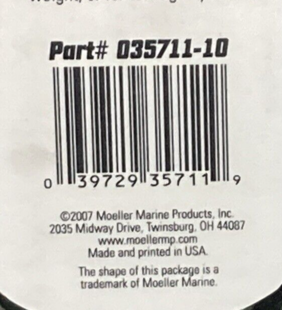 NEW GENUINE MOELLER MARINE 035711-10 TIE DOWN KIT FUEL TANK BATTERY BOX