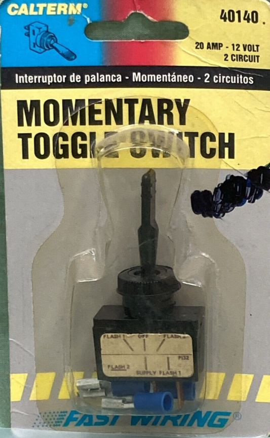 NEW GENUINE CALTERM 40140 TOGGLE SWITCH MOMENTARY 20 AMP 12V 2 CIRCUIT