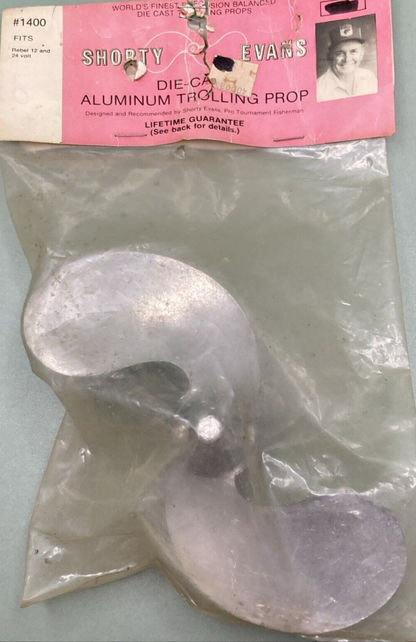 NEW GENUINE SHORTY EVANS 1400 Die Cast Aluminum Propeller Rebel 12 & 24 Volt