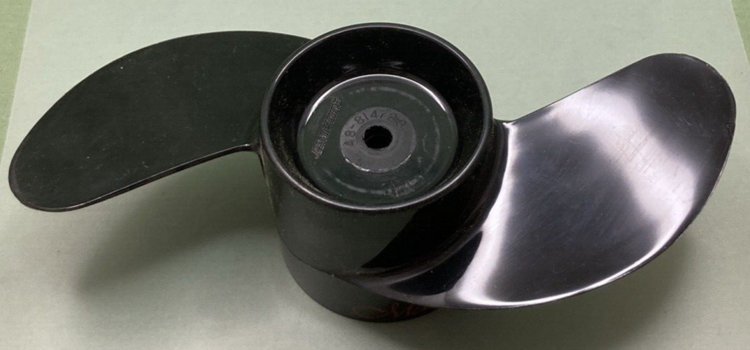 NEW GENUINE MERCURY QUICKSILVER 48-814728 PROPELLER MACHETE WEEDLESS BLACK