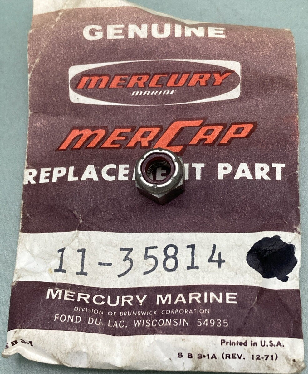 QTY 5 NEW GENUINE MERCURY 11-35814 NUT