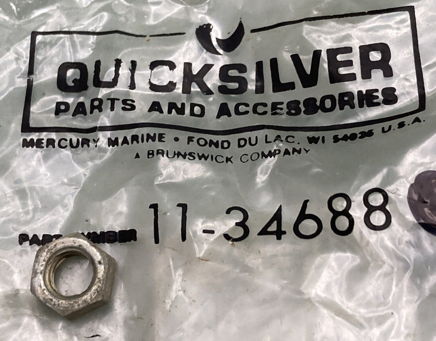 QTY 15 NEW GENUINE MERCURY QUICKSILVER 11-34688 NUT REMOTE CON ASM OUTBOARD 90HP
