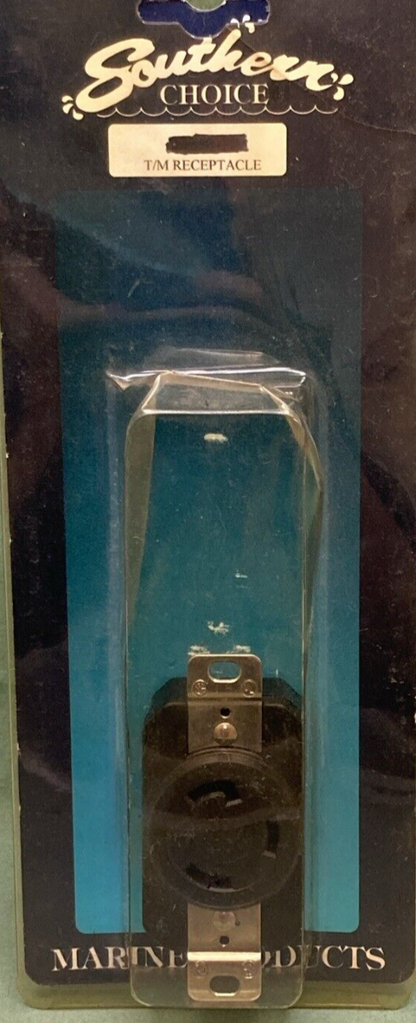 NEW SOUTHERN CHOICE MARINCO 305CRRB T/M RECEPTACLE 30A/125V 3 WIRE BLACK LOCKING