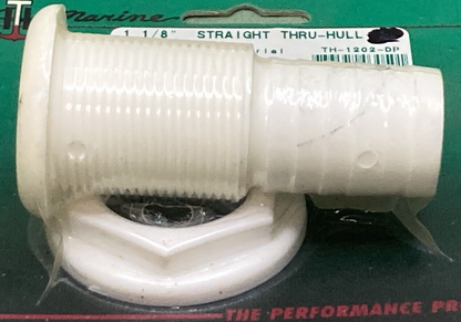 NEW GENUINE T-H MARINE TH-1202-DP STRAIGHT THRU-HULL 1-1/8" FINISHED HEAD