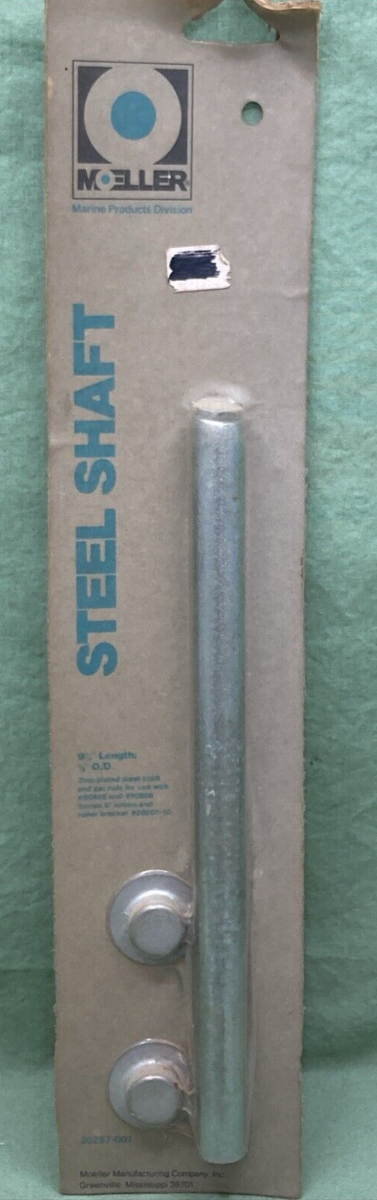 NEW GENUINE MOELLER 20257-001 STEEL SHAFT 9-1/4" LENGTH 5/8" OD W/ PAL NUTS