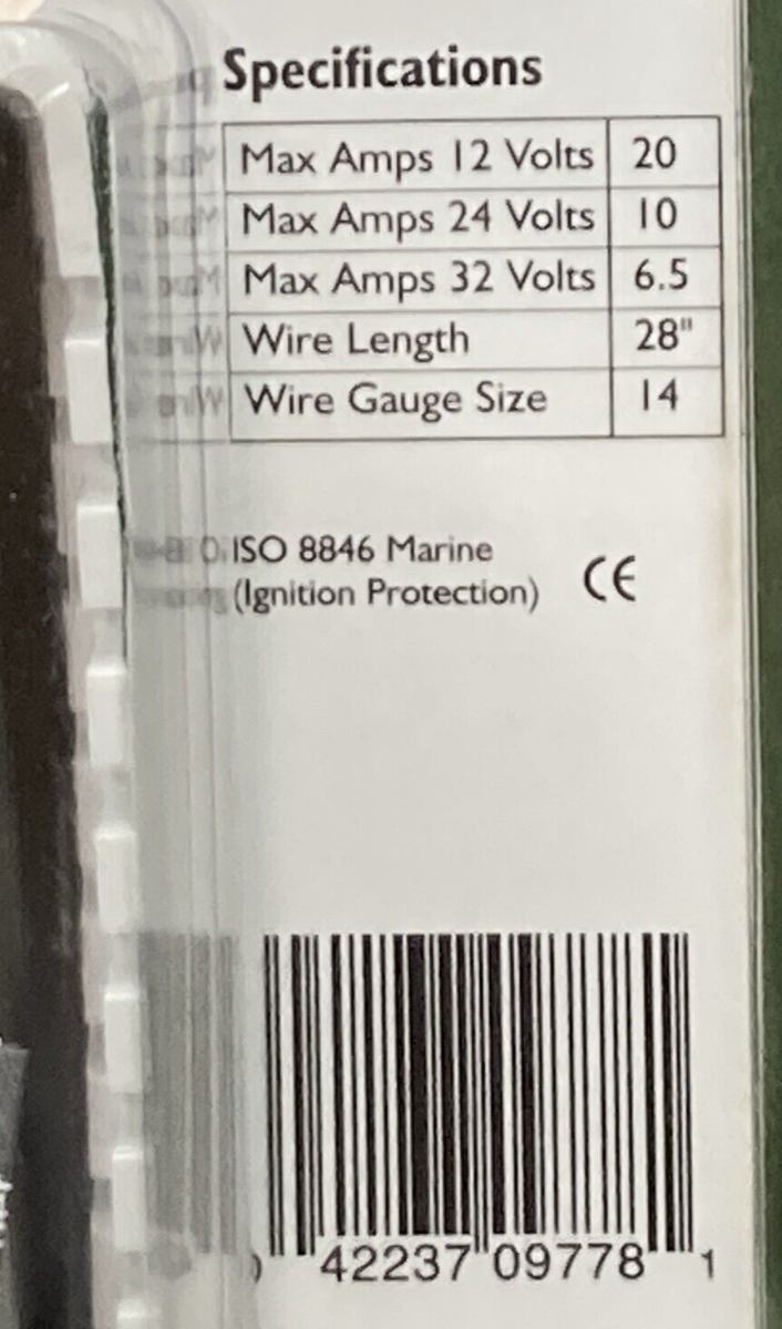 NEW GENUINE RULE-A-MATIC PLUS 40FA FLOAT SWITCH 12-24-32 VDC