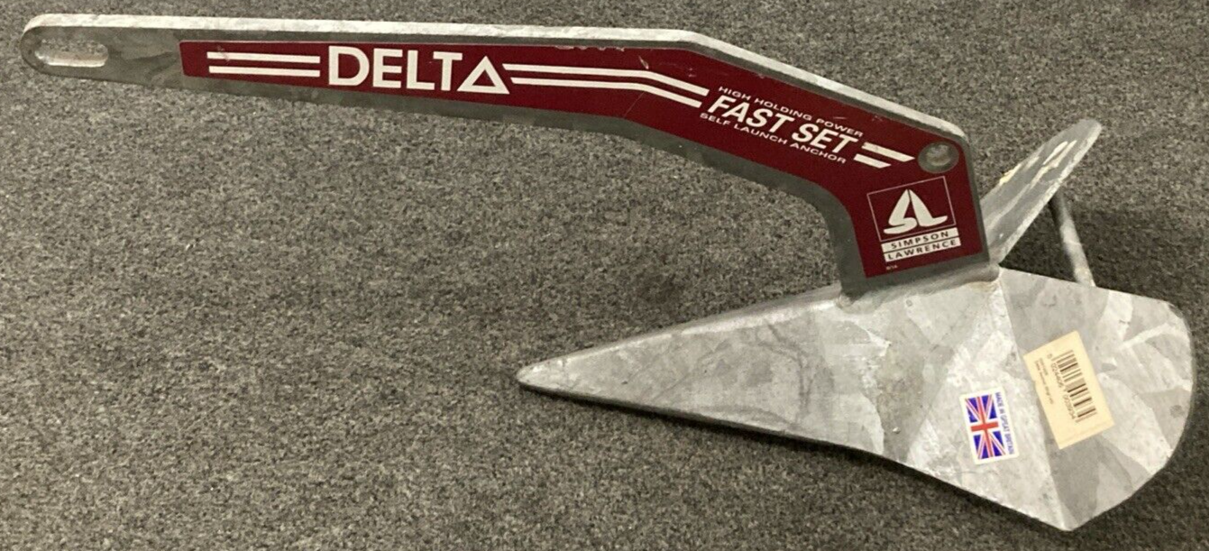 NEW GENUINE Lewmar 57406 Delta Anchor 14# FAST SET SELF LAUNCHING