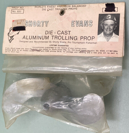 NEW GENUINE SHORTY EVANS 600 Die Cast Aluminum Propeller LAZYTROL JR.