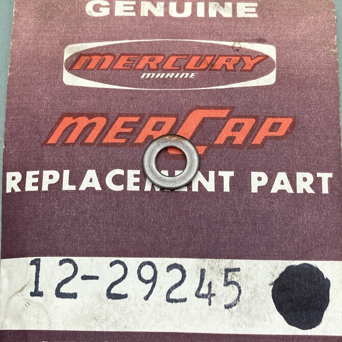 QTY 6 NEW GENUINE MERCURY QUICKSILVER 12-29245 WASHER ENG CVR SPEC OUTBOARD 50HP