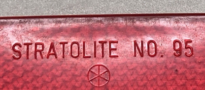 NEW STRATOLITE 95 SIDE MARKER LENS ONLY RED