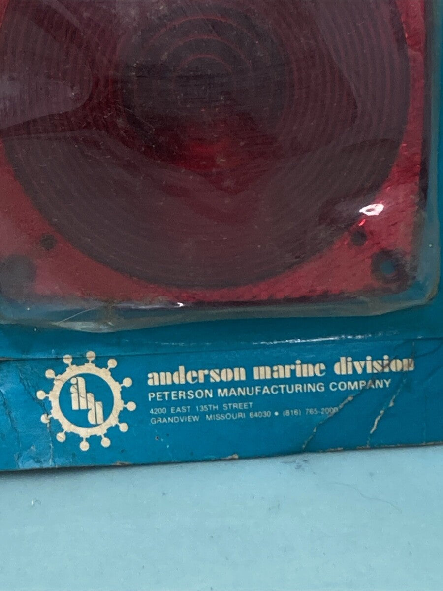 NEW ANDERSON MARINE E440-15 LENS, RED PETERSON MANUFACTURING COMPANY