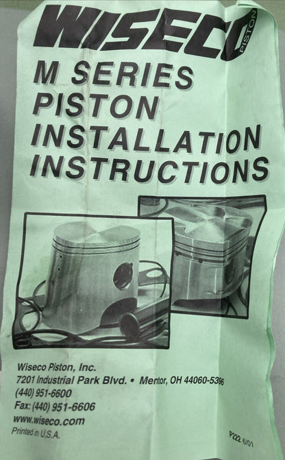 NEW GENUINE WISECO 653MO4000 PISTON KIT 0.051MM YAM. PW50 THRU 2006