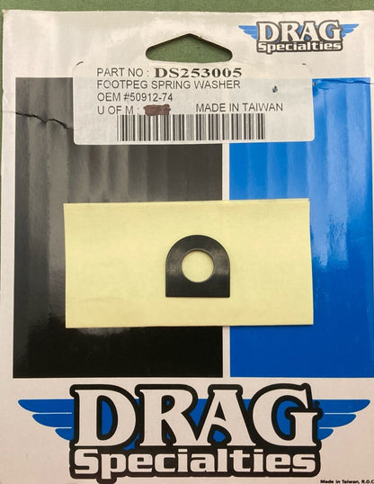 QTY 2 NEW DRAG SPECIALTIES DS253005 FOOTPEG SPRING WASHER 50912-74