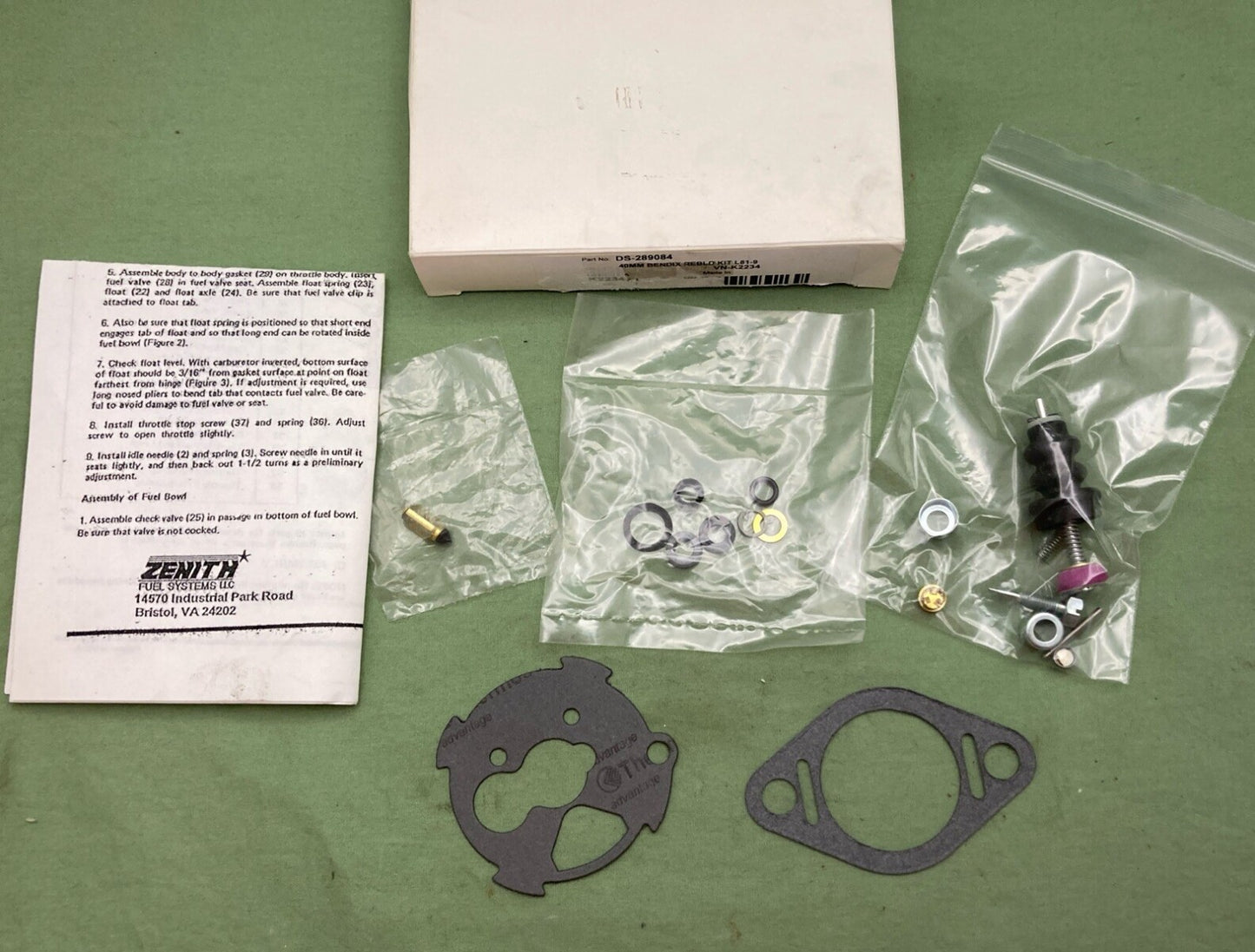 NEW ZENITH K2234 FUEL SYSTEMS 40MM BNDIX REBLD KT L81-9 DS-289084