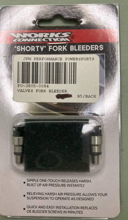 NEW WORKS CONNECTION 26-320 SHORTY FORK BLEEDER VALVE SET