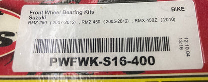 NEW PIVOT WORKS PWFWK-S16-400 FRONT WHEEL BEARING KIT SUZUKI