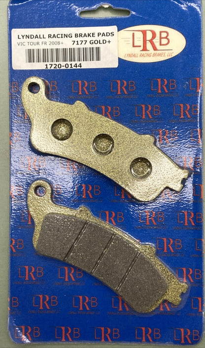 NEW LYNDALL RACING 1720-0144 BRAKE PADS VIC TOUR FR 7177 GOLD+ 2008+