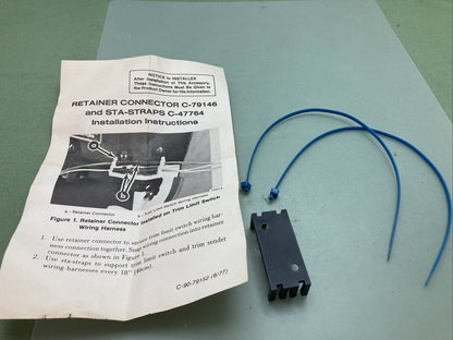 NEW MERCURY QUICKSILVER 79146/47764 RETAINER CONNECTOR AND STA-STRAPS
