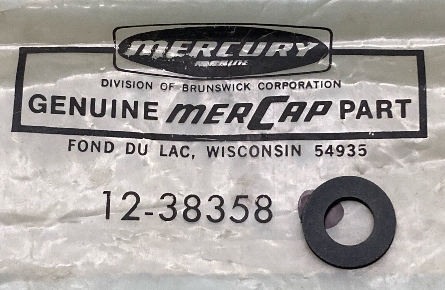 QTY 2 NEW GENUINE MERCURY QUICKSILVER 12-38358 WASHER UPPER SHF SHFT LVR SEALING