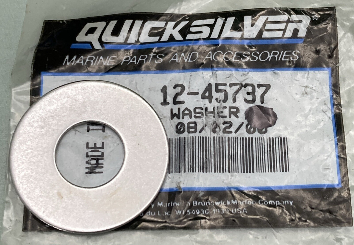 QTY 5 NEW GENUINE MERCURY QUICKSILVER 12-45737 WASHER ANCHOR PIN
